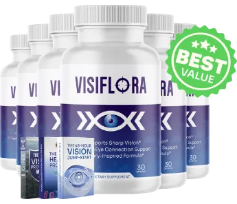 VisiFlora 6-bottle pack — best deal 180-day supply